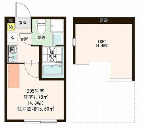 シャンペル三園の物件間取画像